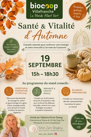 19/09 : découvrez les bénéfices du Shiatsu en ce début d'automne