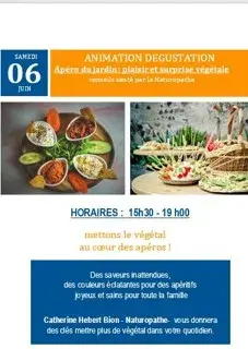 Apéro du jardin : plaisir et surprise végétale